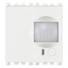VIMAR - Rivelatore Bianco By-Alarm Plus a Doppia Tecnologia - Funzione Antimascheramento, Installazione Interna - 2 Moduli