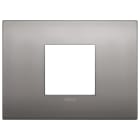 VIMAR - PLACCA CLASSIC 2M CENTRALI NICHEL NERO