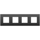 VIMAR - PLACCA 8M (2+2+2+2)INT71 CL NERO