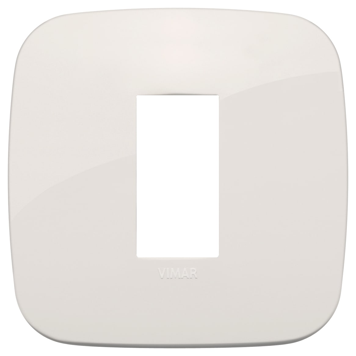 VIMAR - Placca tonda 1M in Tecnopolimero Avorio