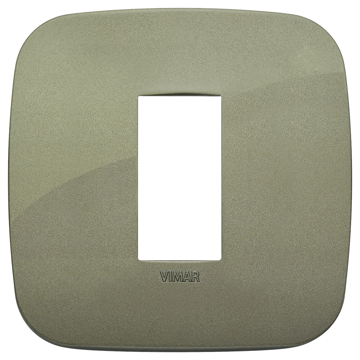 VIMAR - Placca tonda 1M verde in tecnopolimero