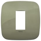 VIMAR - Placca tonda 1M verde in tecnopolimero