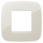 VIMAR - Placca Round 2M Tecnopolimero Avorio Moduli Reflex