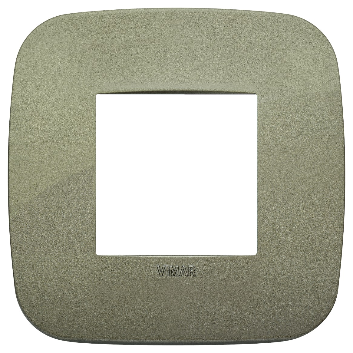 VIMAR - Placca Rotonda 2 Moduli in Tecnopolimero Verde