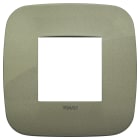 VIMAR - Placca Rotonda 2 Moduli in Tecnopolimero Verde
