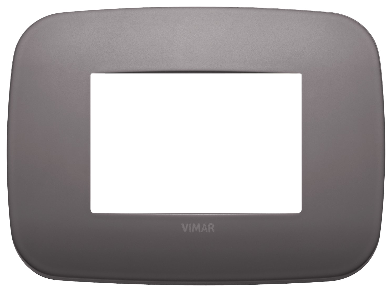 VIMAR - PLACCA ROUND 3M NICHEL DARK