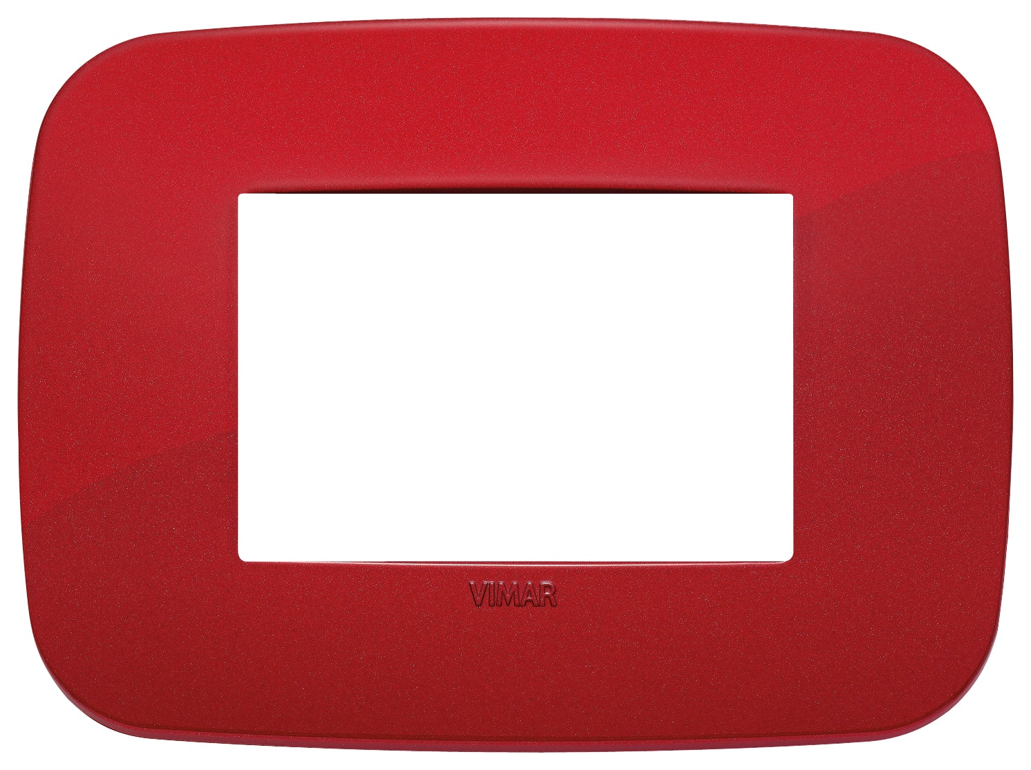 VIMAR - PLACCA ROUND 3M ROSSO