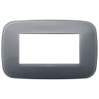 VIMAR - PLACCA ROUND 4M REFLEX GRIGIO FUME