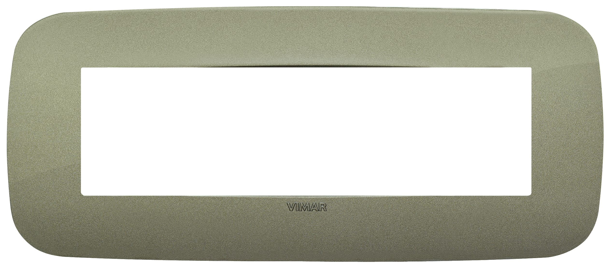 VIMAR - Placca tonda 7 moduli in tecnopolimero verde
