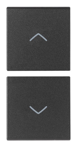 VIMAR - DUE MEZZI TASTI 1M SIMBOLI FRECCE GRIGIO