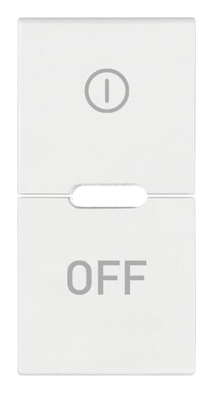VIMAR - DUE MEZZI TASTI 1M SIMBOLI ON OFF BIANCO