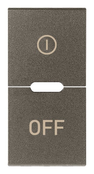VIMAR - DUE MEZZI TASTI 1M SIMBOLI ON OFF METAL