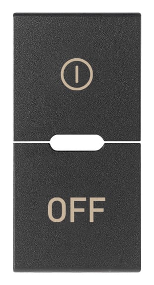 VIMAR - DUE MEZZI TASTI 1M SIMBOLI ON OFF GRIGIO