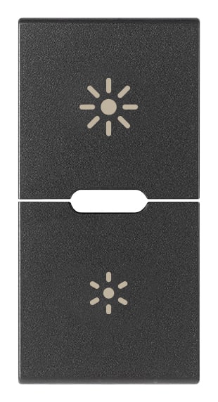 VIMAR - DUE MEZZI TASTI 1M DIMMER GRIGIO