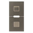 VIMAR - DUE MEZZI TASTI 1M SCEN.TAPPARELLA METAL