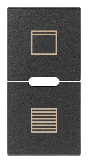 VIMAR - DUE MEZZITASTI 1M SCEN.TAPPARELLA GRIGIO