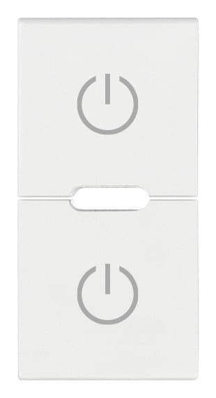 VIMAR - DUE MEZZI TASTI 1M SIMBOLI TOGGLE BIANCO