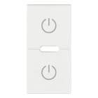 VIMAR - DUE MEZZI TASTI 1M SIMBOLI TOGGLE BIANCO