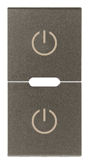 VIMAR - DUE MEZZI TASTI 1M SIMBOLI TOGGLE METAL