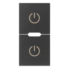 VIMAR - DUE MEZZI TASTI 1M SIMBOLI TOGGLE GRIGIO