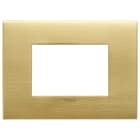 VIMAR - PLACCA FIT 3M OTTONE SPAZZOLATO