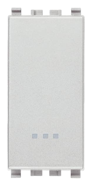 VIMAR - Deviatore 1P 20Ax Illuminabile Tasto Sostituibile Max 250 W Per Lampade Con Alimentatore Integrato