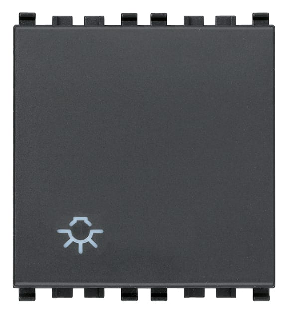 VIMAR - PULSANTE 1P NO 10A LUCE 2M GRIGIO