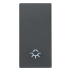 VIMAR - TASTO 1M SIMBOLO LUCE GRIGIO