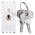 VIMAR - Interruttore 2P 16(3)A con Chiave Bianco per Montaggio Indipendente 250V~ Eikon IP20 II III 1,5-4mm2 Pti250 850°C Glow Wire