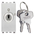 VIMAR - Interruttore 2P 16(3)A a chiave estraibile, montaggio indipendente, IP20, per conduttori 1,5-4 mm2, serie Eikon, PTI250, Glow wire 850°C.
