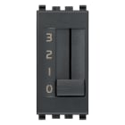 VIMAR - Commutatore a Slitta 1P 6(2)A Grigio - 250V~ 4 Posizioni per Regolazione Velocità Ventil-Convettori