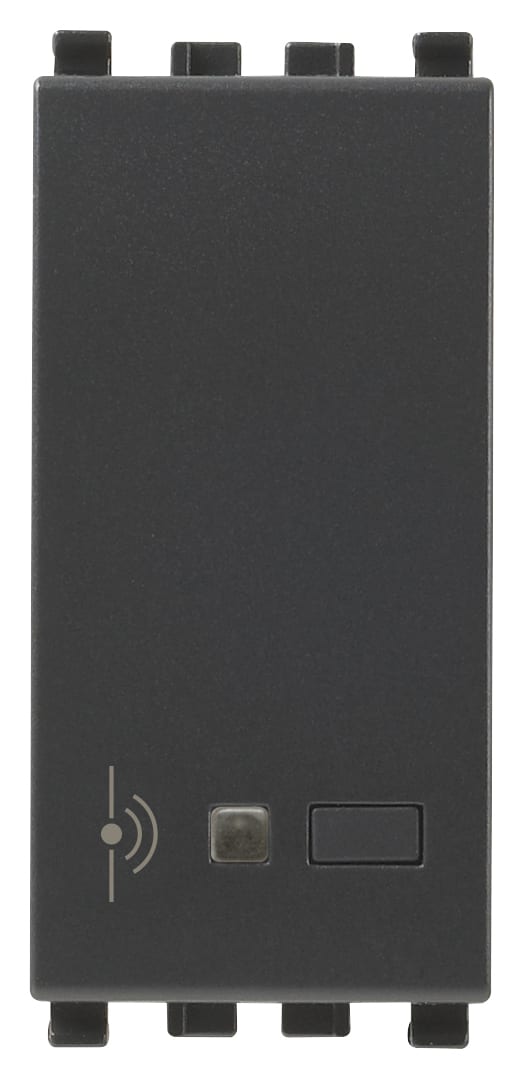 VIMAR - Sensore Radar Connesso IoT Grigio - UWB Bluetooth 5.0 Mesh View Wireless, Uscita Stato Solido, Ingresso Pulsante Esterno, Alimentazione 100-240V