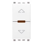 VIMAR - Commutatore Elettronico Centralizzabile per Tapparelle Bianco con Orientamento Lamelle e Uscite a Relè 0,6-2A 220-240V