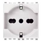 VIMAR - Presa Universale Bianco Sicury 2P+T 16A 250V~ Standard Italiano P40 - 2 Moduli