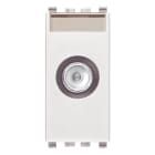 VIMAR - Presa Passante Coassiale Tv-Rd-Sat 5-2400 Mhz Connettore Maschio Attenuazione Derivazione 10 Db Bianco