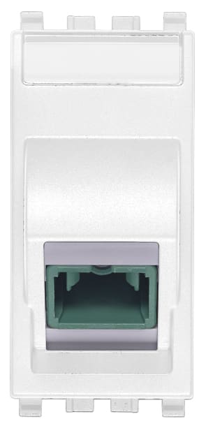 VIMAR - Presa Ottica Monomodale Bianca 9/125 µm con Adattatore SC/APC Simplex