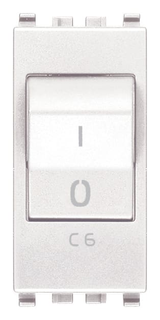 VIMAR - INTERRUTTORE MT 1P+N C6 120-230V BIANCO
