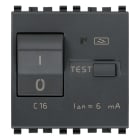VIMAR - Interruttore Differenziale Automatico 1P+N C16 6Ma Grigio - 120-230V 50-60Hz, Potere di interruzione 3000A, 2 Moduli