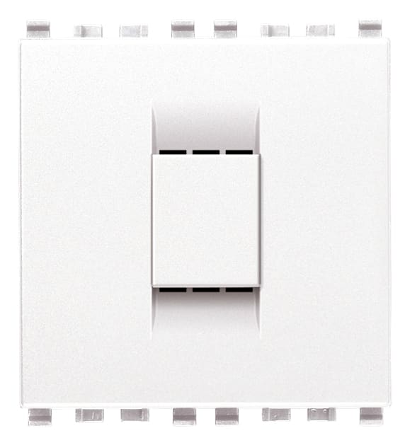 VIMAR - Sensore Elettronico Umidità Bianco Attivo 1 Uscita 0-10 V 4-20 Ma Alimentazione 12/24V 2 Moduli Integrabile Sistema Domotico By-Me 01467