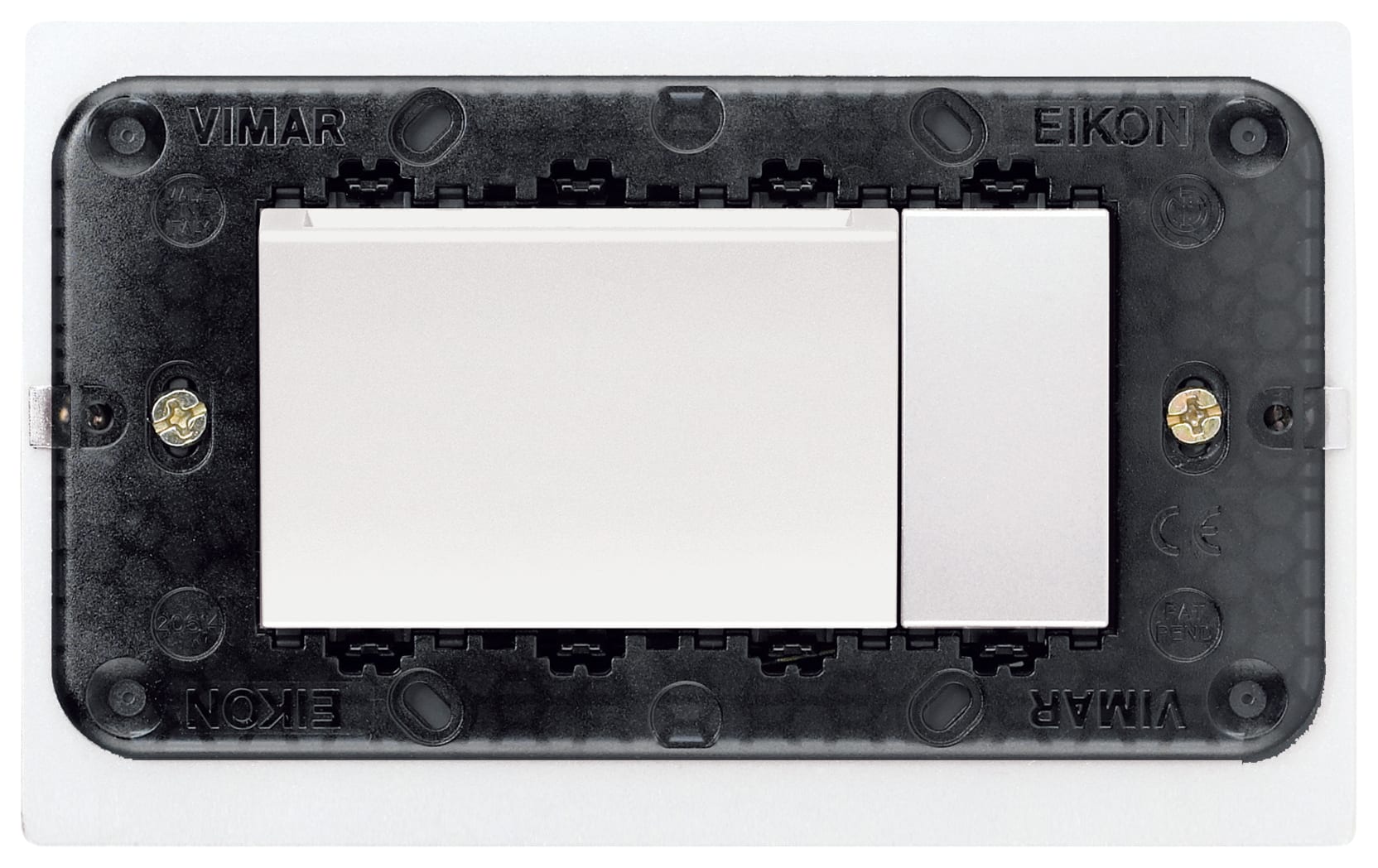 VIMAR - Programmatore e Lettore di Carte A Transponder Bianco con Scatola da Tavolo 4 Moduli