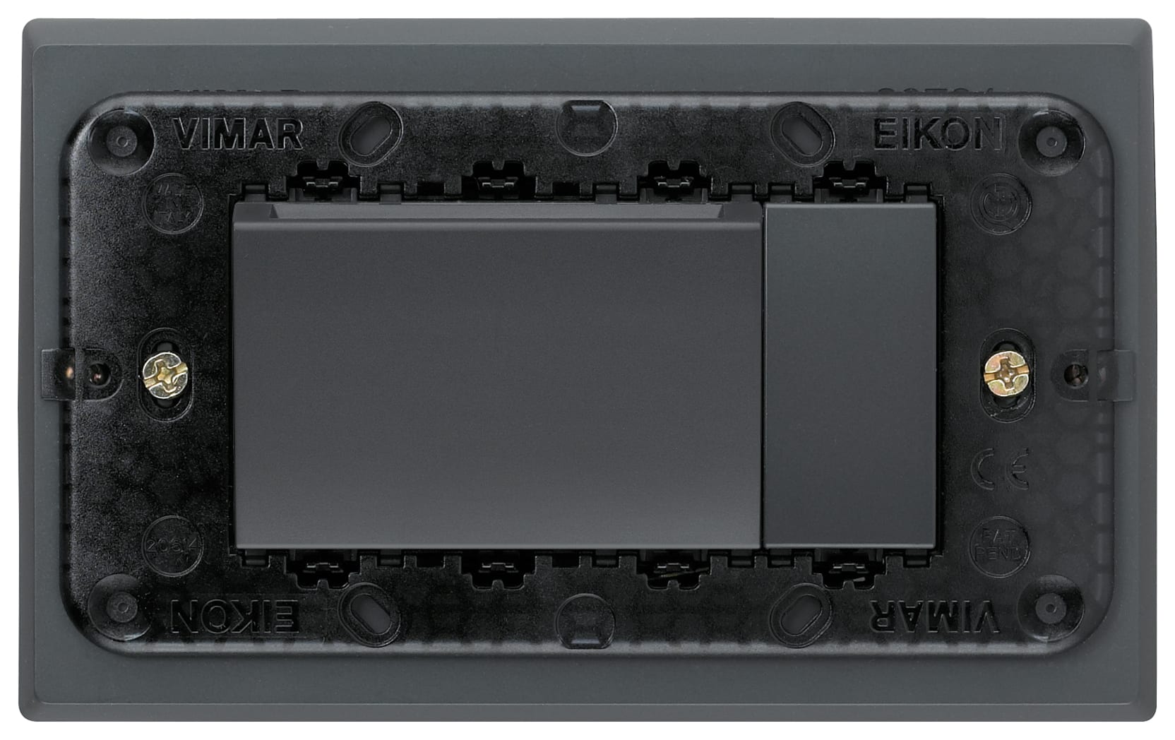 VIMAR - Programmatore e Lettore di Carte A Transponder Grigio con Scatola da Tavolo 4 Moduli