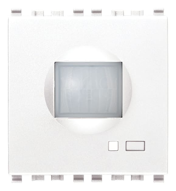 VIMAR - Rivelatore di Movimento Bianco a 2 Moduli con Tecnologia IR Domotica e Infrarossi Passivi