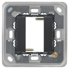 VIMAR - Supporto 1 Modulo Grigio con Viti per Scatole Quadrate