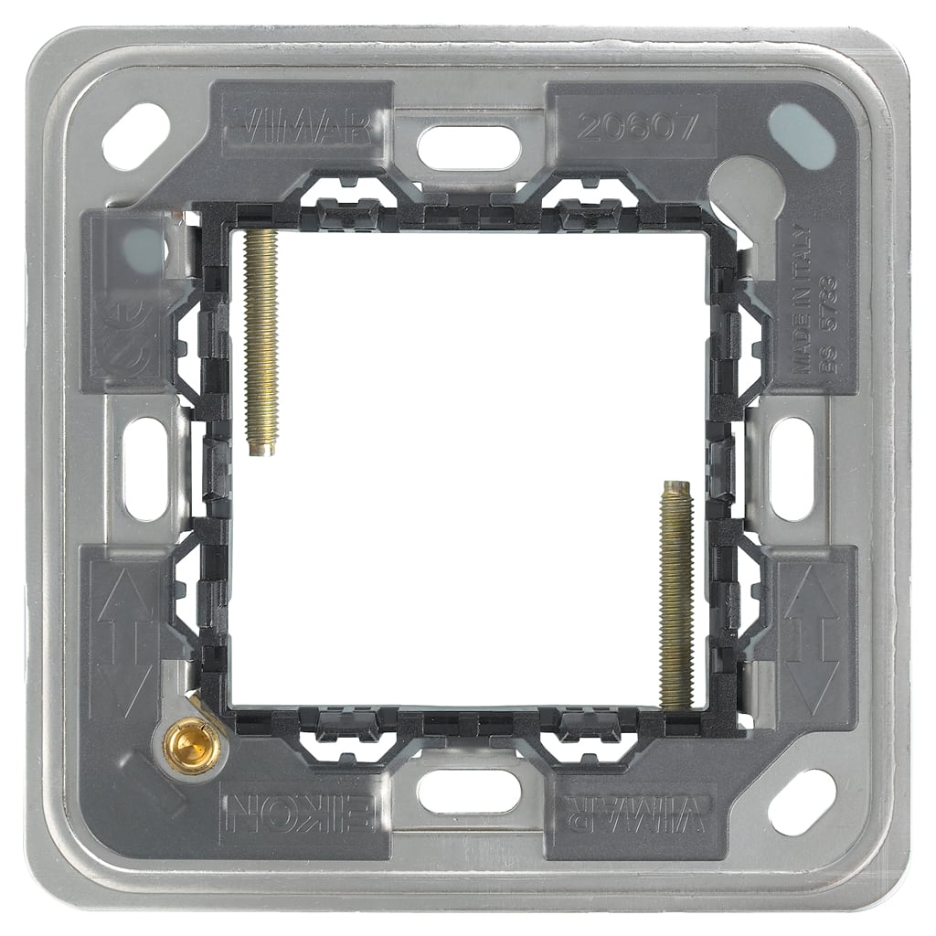 VIMAR - Supporto 2 Moduli con Viti per Scatole Quadrate - 2M Bs