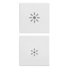 VIMAR - DUE MEZZI TASTI 1M DIMMER BIANCO