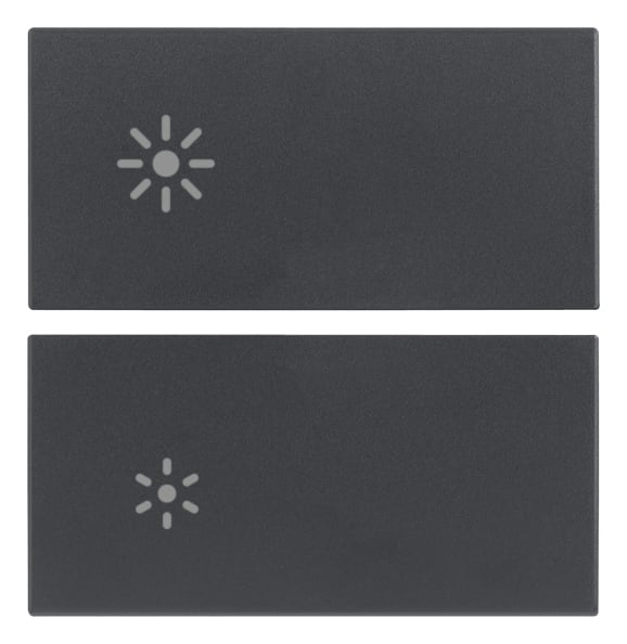 VIMAR - DUE MEZZI TASTI 2M DIMMER GRIGIO