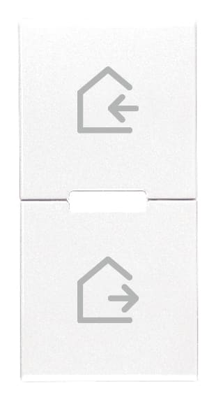 VIMAR - Due Mezzi Tasti Intercambiabili 1 Modulo Scenari Bianco