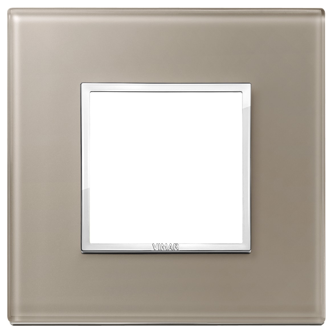 VIMAR - PLACCA 2M OPALE BRUNO