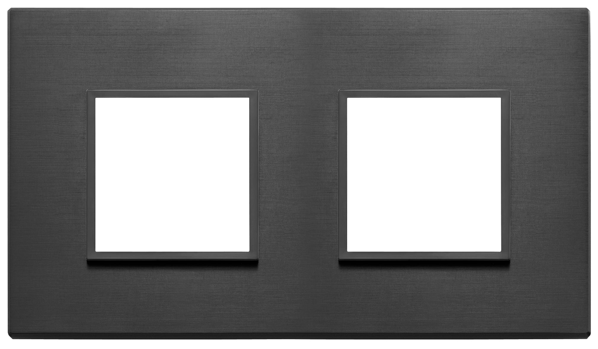 VIMAR - PLACCA 4M (2+2) INT71 NERO TOTALE