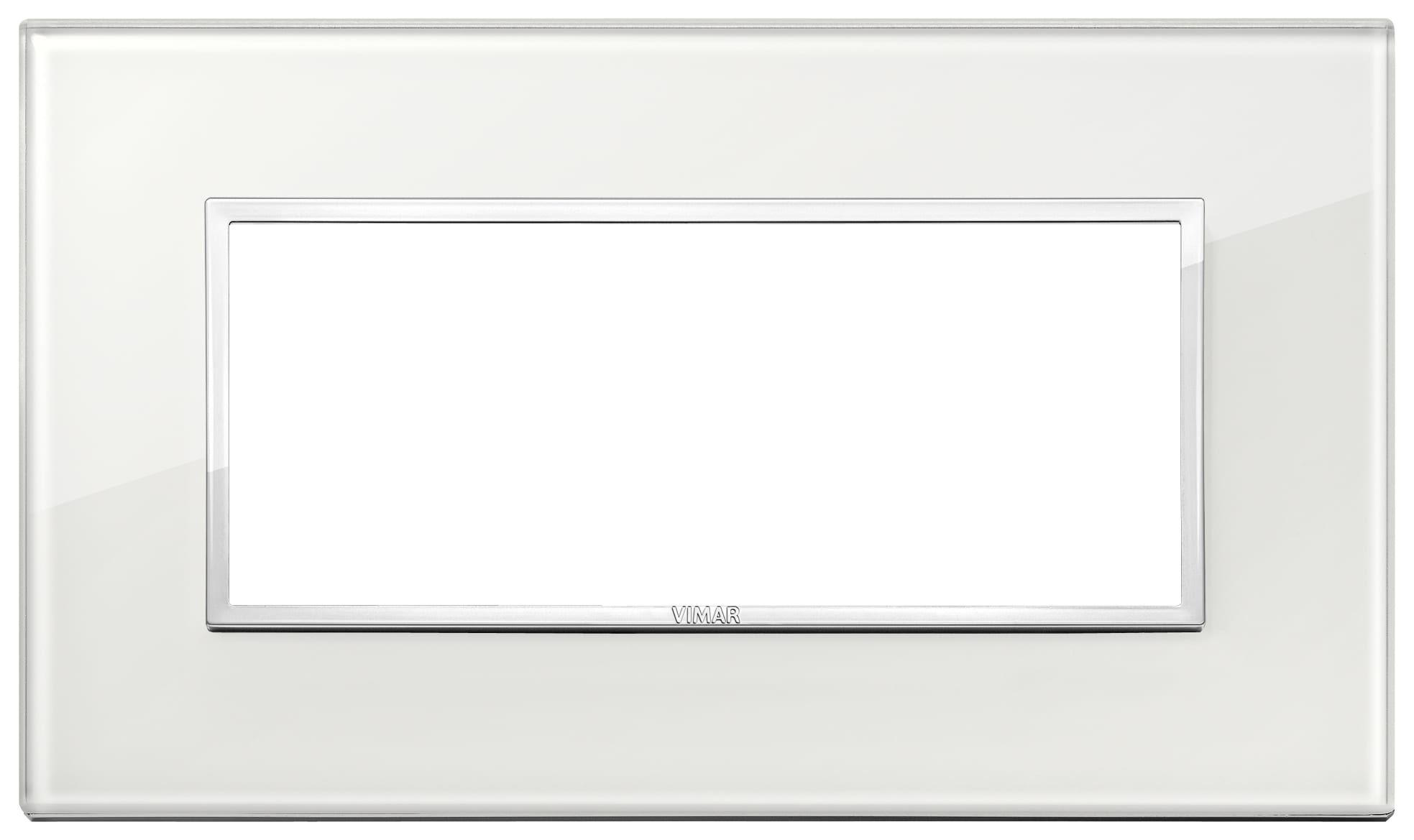 VIMAR - PLACCA 5M BS BIANCO DIAMANTE